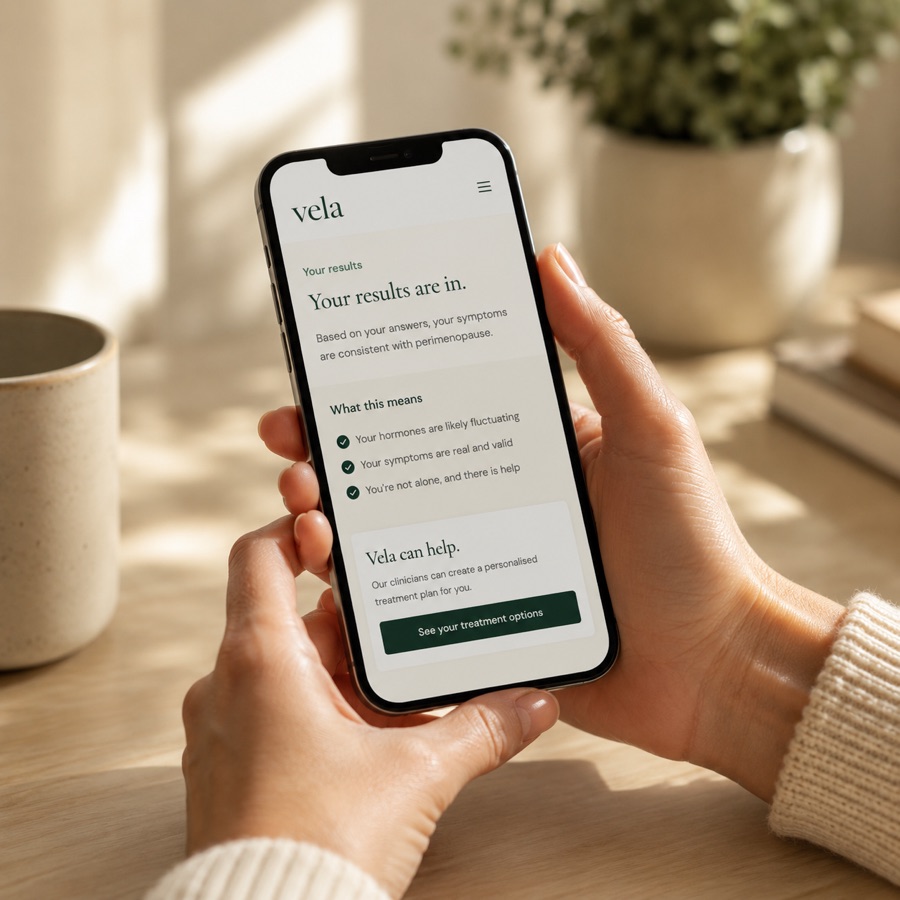 Personalised quiz results displayed on a phone